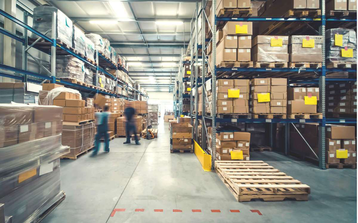 busy warehouse image